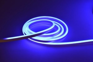 Лента-неон гибкая 8*16мм 9,6W 120Lm 220V синий свет (уп.50м) General