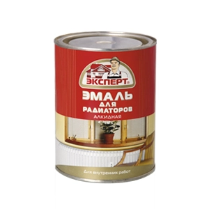 Эмаль д/радиаторов, алкидная, белая ЭКСПЕРТ (0,5 кг)  /уп.12шт/
