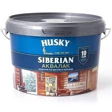 Лак водный б/цв АКВАЛАК (2,5л)  HUSKY SIBERIAN  
