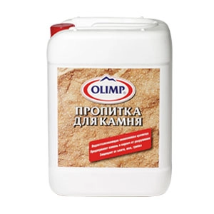Пропитка д/камня силиконовая б/цв  10л  OLIMP (м)