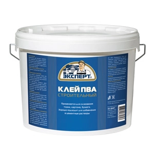 Клей ПВА  строительный   0,9кг  ЭКСПЕРТ  /уп.12шт (м)
