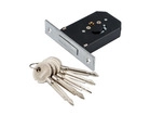Замок ЗВ 156F-CP  5 крест.кл, 1-ригель, хром (S-Locked)