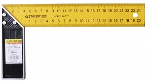 Угольник  250мм мет. ХЕВИ ДУТИ  (уп.12шт) /323425/15-3-250/