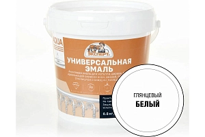 Эмаль Акриловая ЭКСПЕРТ  глянц. белый RAL   0,8кг  /уп.6шт/ 