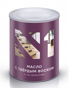 Живица №1 Твердое масло с воском  0,8л (внутренние работы:полы,стены,лестницы,мебель)