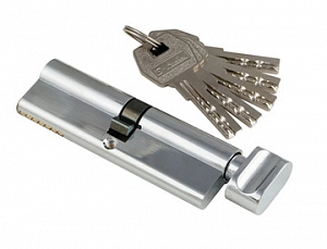 Сердцевина замка S-locked  Z402-В-100    100мм  CP (хром)  5 перф.кл - верт.