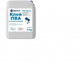 Клей ПВА  строительный NORMA  5кг  SILACOR