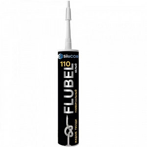 Клей жидк.гв. FLUBEL 110 унив. 380гр. белый SilaCOR