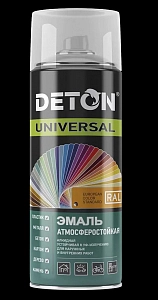 Краска аэрозоль алкид. атмосферост. DETON RAL 7043  Графит 520 мл  (уп.12шт)