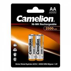 Аккумулятор Camelion R06 AA (2500mAh)  Ni-MH  BL2 (уп.2шт)