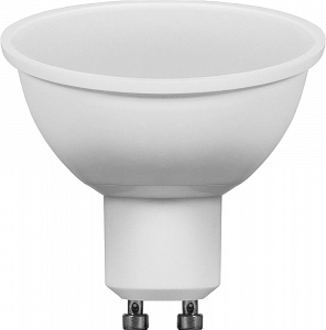 Лампа светодиод. MR16  GU10  ASD/InHome 6W  220В  4000K  бел.свет, матовое стекло