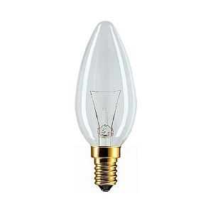 Лампа свеча прозр. E27 40w CL (B35) PHILIPS/10шт