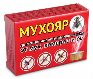 Шашка дымовая инсектицидная 50гр.д/обработки помещений  (от мух,комаров,ос,тараканов,блох)