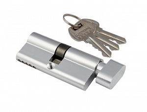 Сердцевина замка S-locked  AL 80мм CP (хром)  5 англ.кл - верт.