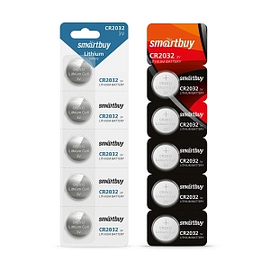 Батарейка Smartbuy  CR2032, литиевая (уп1/5шт)