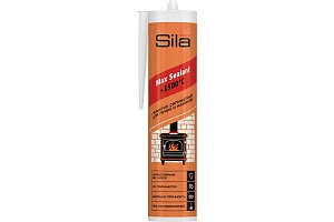 Герметик Sila PRO Max Sealant для Печей  силикат, термостойкий 1500'C, черный 280 мл