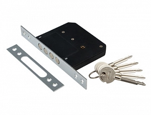 Замок ЗВ 189-4MF-CP  5 крест.кл, 4-ригеля, хром (S-Locked)