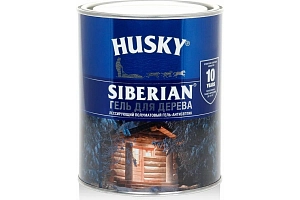 Деревозащит. ср-во алкид. Антисептик Гель HUSKY SIBERIAN п/м (защита 10 лет) Б/ЦВ 2,7л /уп.3шт/