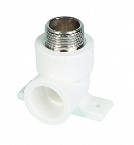 Отвод комб. ППР  1/2 Шх20  с креплением  Valfex/СТК/Rosturplast  (уп.20шт)