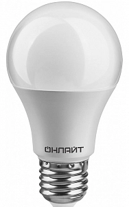 Лампа светодиод. Е27 ЛОН ОНЛАЙТ А55 10W 6500K   870Lm  98х55мм  хол.бел.свет
