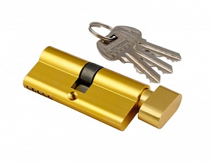 Сердцевина замка S-locked  AL 70мм PB (золото)  3 англ.кл - верт.