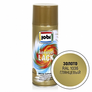 Краска аэрозоль алкид  JOBI  RAL 1036  золото 520 мл  (уп.12шт)