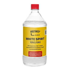 Уайт-спирит высокоочищенный 1.0л/ 0,85кг  HUSKY WHITE SPIRIT 1050/D60 (уп.12шт)