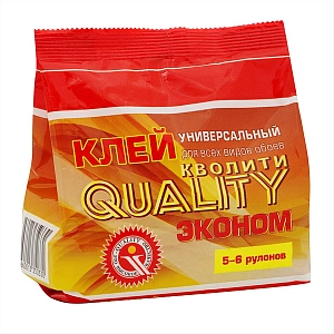 Клей Обойный КВОЛИТИ ЭКОНОМ д/всех типов 150г  (уп.30шт)