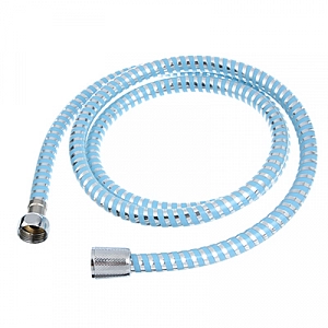 Шланг д/душа 150см 1/2"(Имп)-1/2"(Имп) ЛАТУНЬ белый,голубой,черный