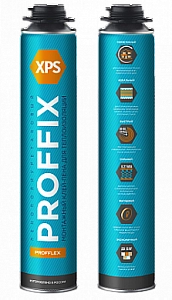 Пена-монтажный клей PROFFIX XPS для пенополистирола 850мл  t -10+ 35  (уп.12шт)