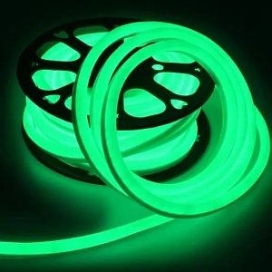 Лента-неон гибкая 8*16мм 9,6W 120Lm 220V зеленый свет (уп.50м) General
