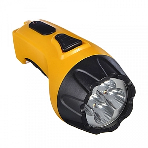Фонарь светодиод. аккум  4LED, 13*5,3см, вилка 220В, пластм.