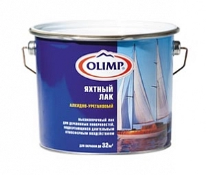 Лак яхтный мат. OLIMP  (9л) (м) 