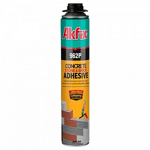Пена-монтажный клей AKFIX  962P  800мл/900гр  д/кладки блоков  проф.всесезон.   t +5 +30