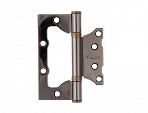 Петля ПН S-locked  100*75*2,5мм/2ВВ-AB бронза  БЕЗ ВРЕЗКИ-бабочка (уп.2шт)