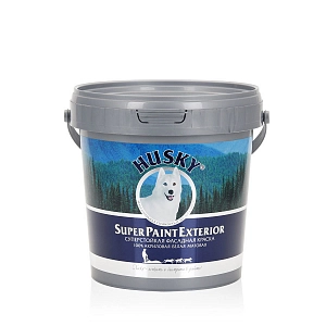 Краска  HUSKY SUPER PAINT EXTERIOR 10л  акрил,с/бел.мат, ФАСАДНАЯ