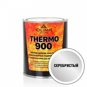 Эмаль OLIMP термост. 700'C  серебристая  (0,8 кг)  /уп.6шт/